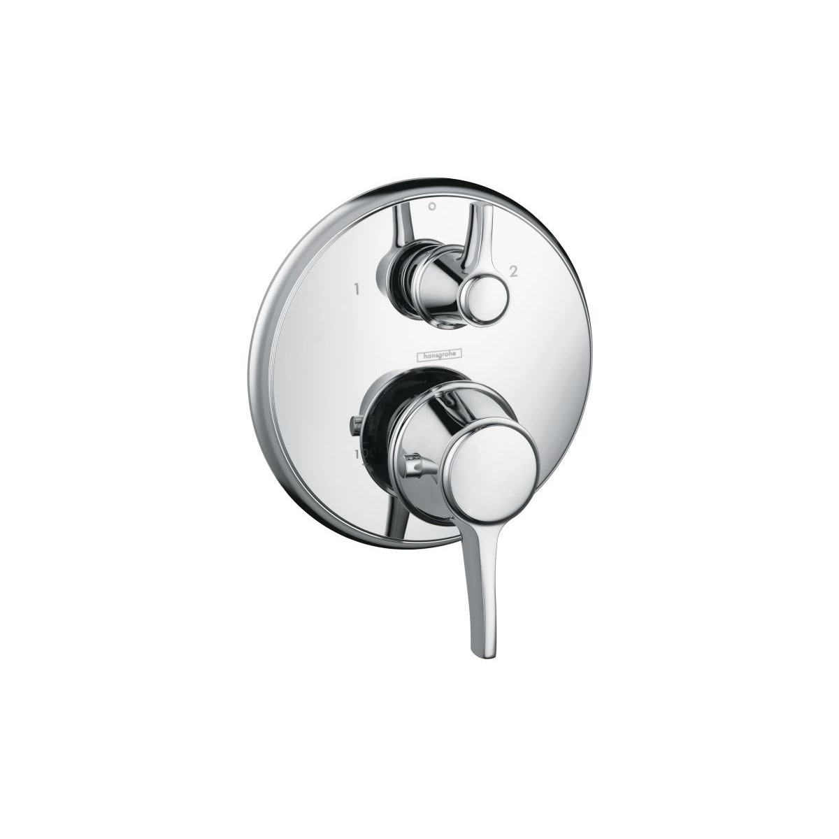 Dynamics lægemidlet Overdreven Hansgrohe 15753001 Chrome C Collection Thermostatic Valve Trim with  Integrated Volume Control and Diverter for 2 Distinct Functions - Less  Rough In - FaucetDirect.com