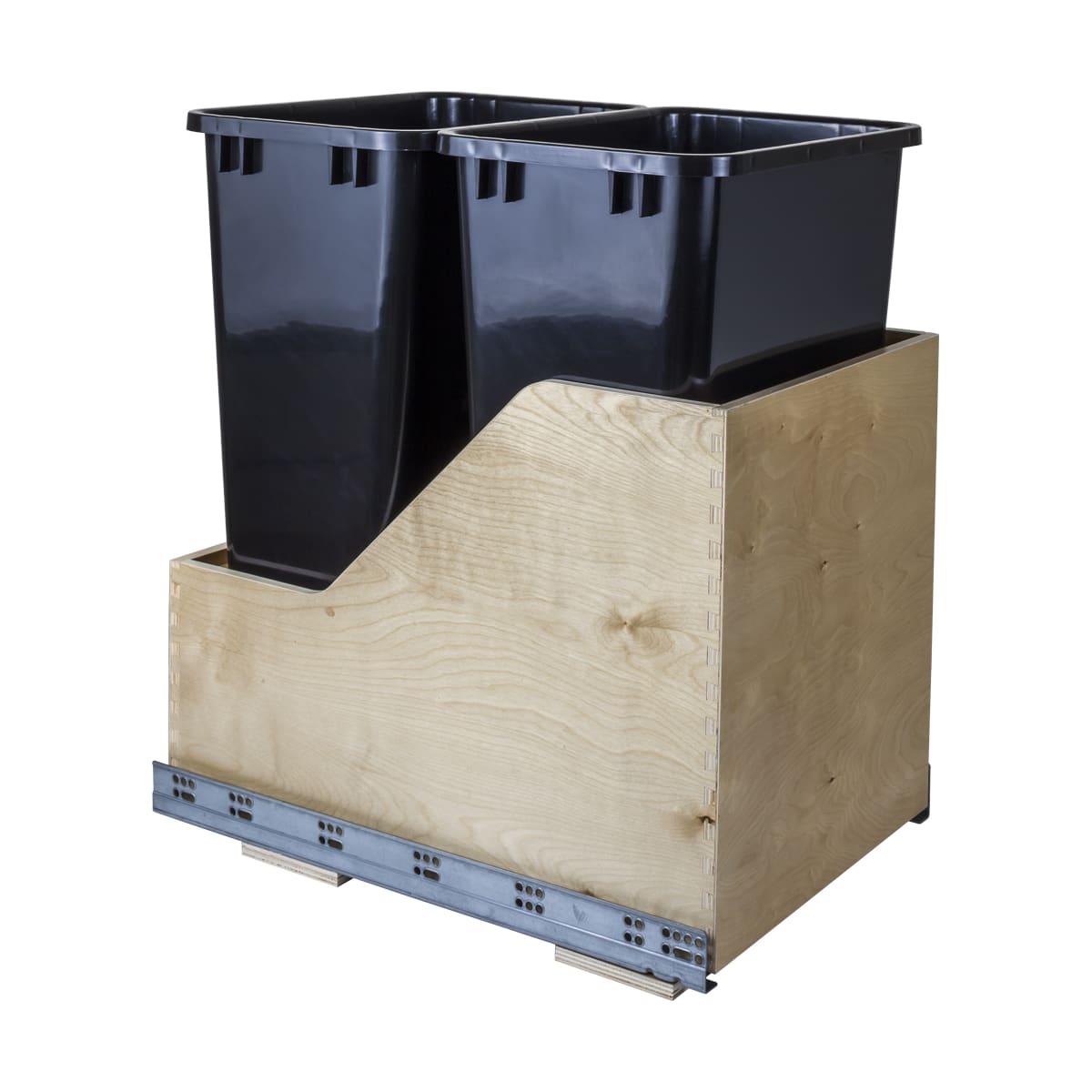 Hardware Resources CAN-WBMD50B Black Bottom Mount Double ...