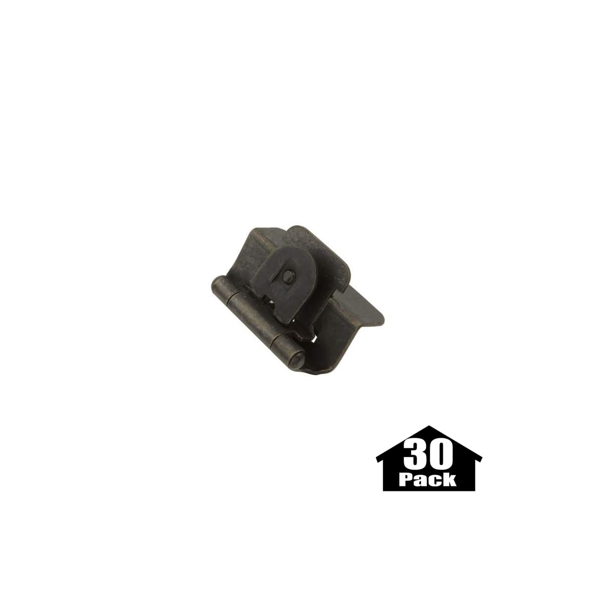 Hickory Hardware P5310 Bi 30pack Black Iron 1 2 Inch Overlay