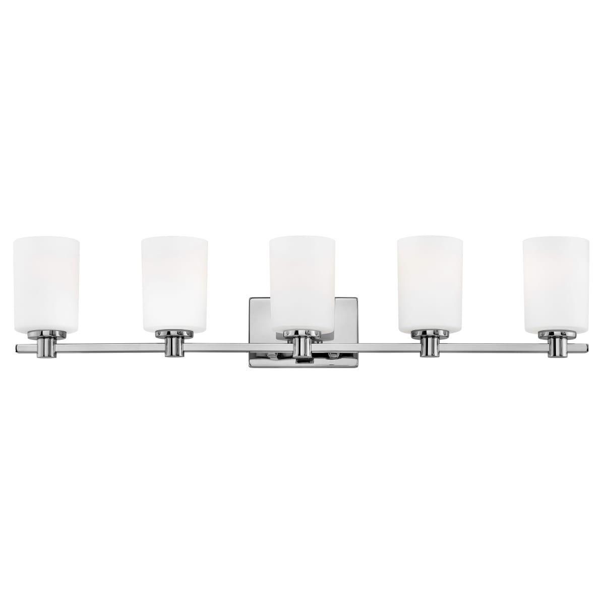 Hinkley Lighting 54625bn Brushed Nickel Karlie 5 Light 35 5 Wide Bathroom Vanity Light With Etched Opal Glass Lightingdirect Com