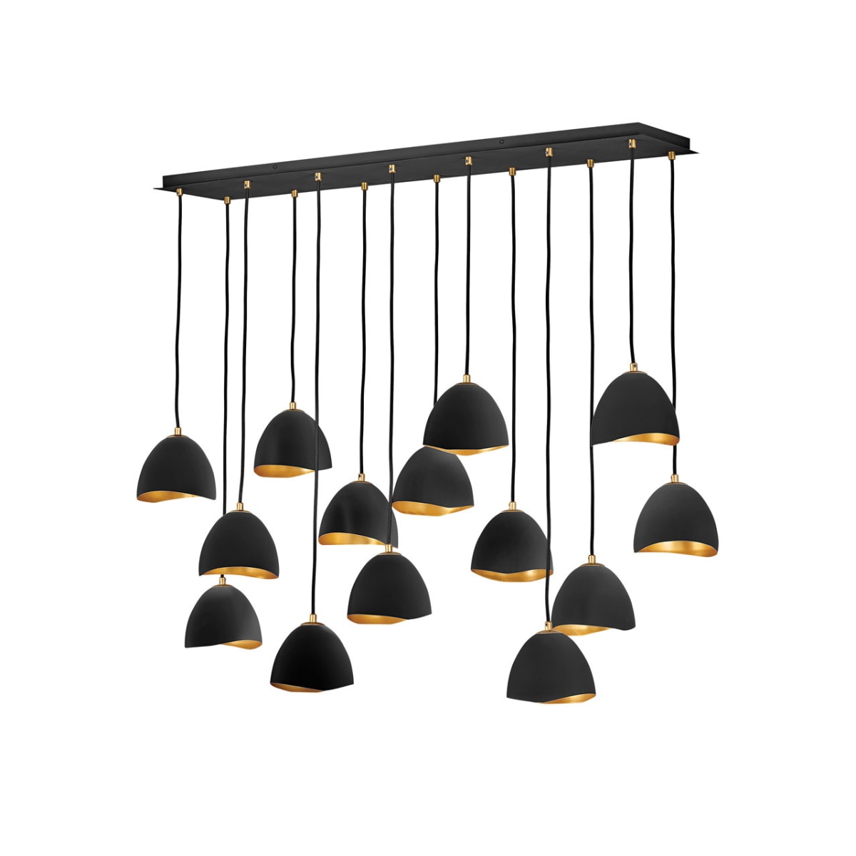 Hinkley Lighting 35909SHB Shell Black Nula 14 Light 49