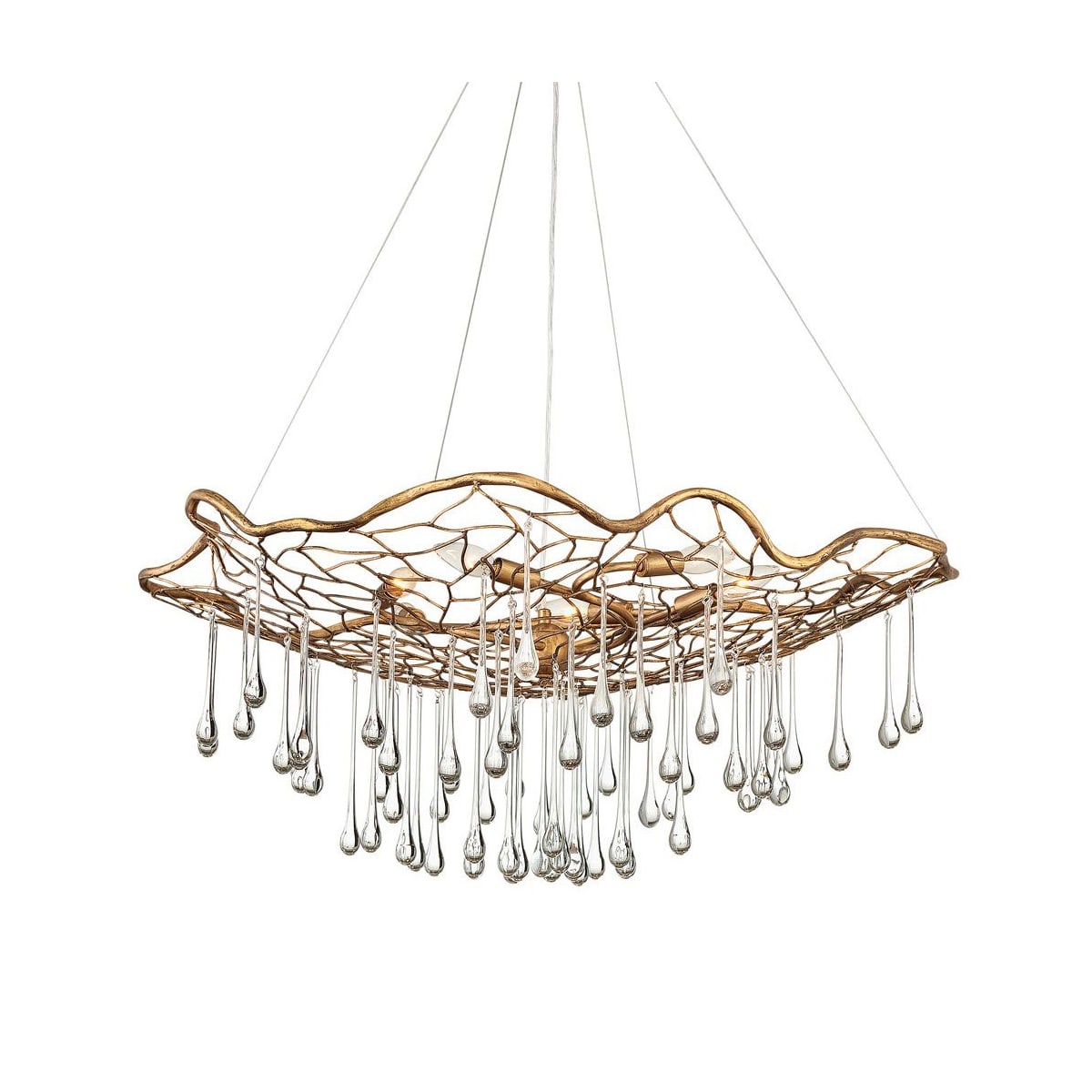 Hinkley Lighting 45306bng Burnished Gold Laguna 6 Light 36 Wide