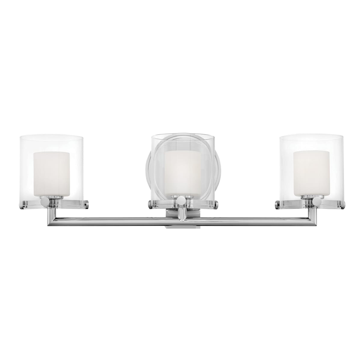 Hinkley Lighting 5493cm Ll Chrome Rixon 3 Light 24 Wide Bathroom Vanity Light With Led Bulbs Included Lightingshowplace Com