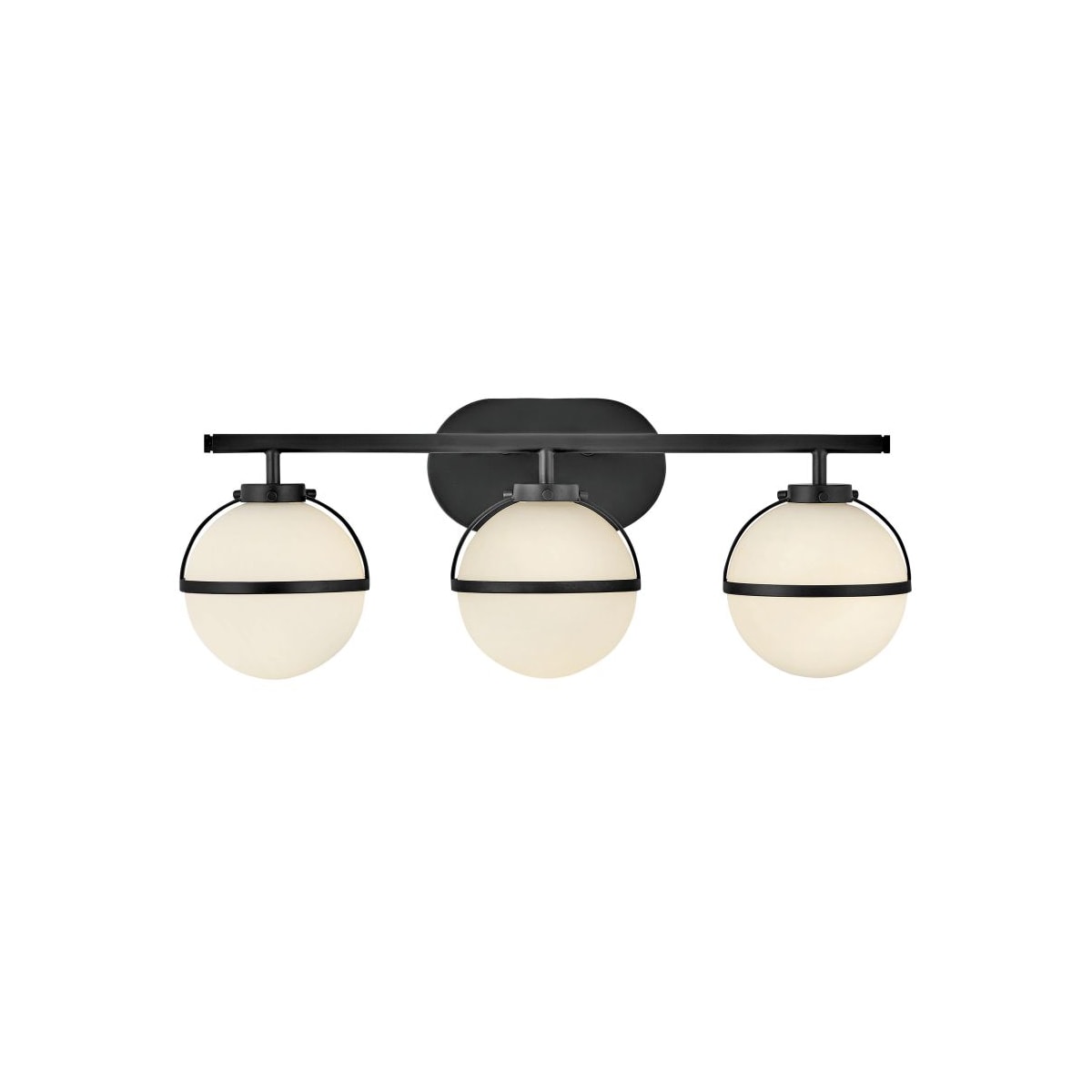 black 3 bulb vanity light