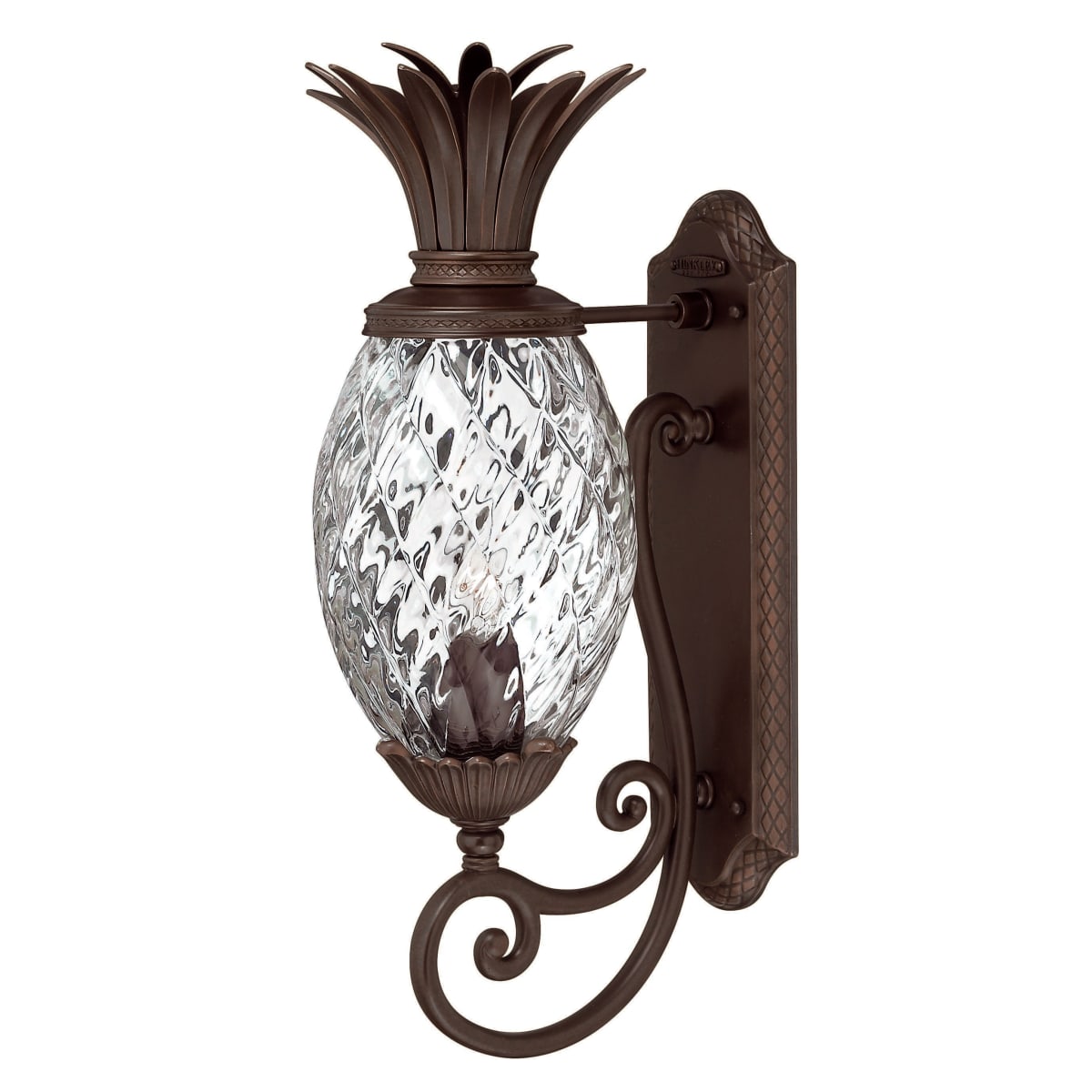 Hinkley Lighting 2220cb Copper Bronze 22 Height 1 Light Outdoor Wall Sconce From The Plantation Collection Lightingshowplace Com