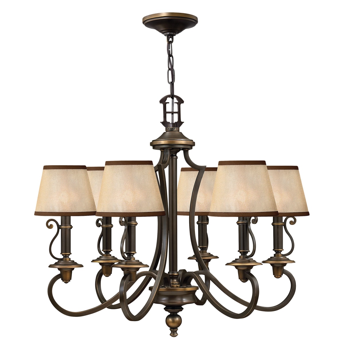Hinkley Lighting 4246ob Olde Bronze Plymouth 24 25 Height 6 Light Hinkley Lighting 4246ob Olde Bronze