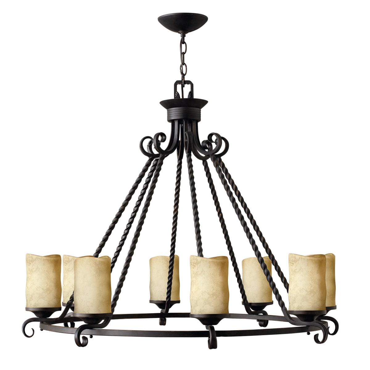 Hinkley Lighting 4308ol Olde Black Casa 8 Light 36 1 2 Wide Hinkley Lighting 4308ol Olde Black Casa