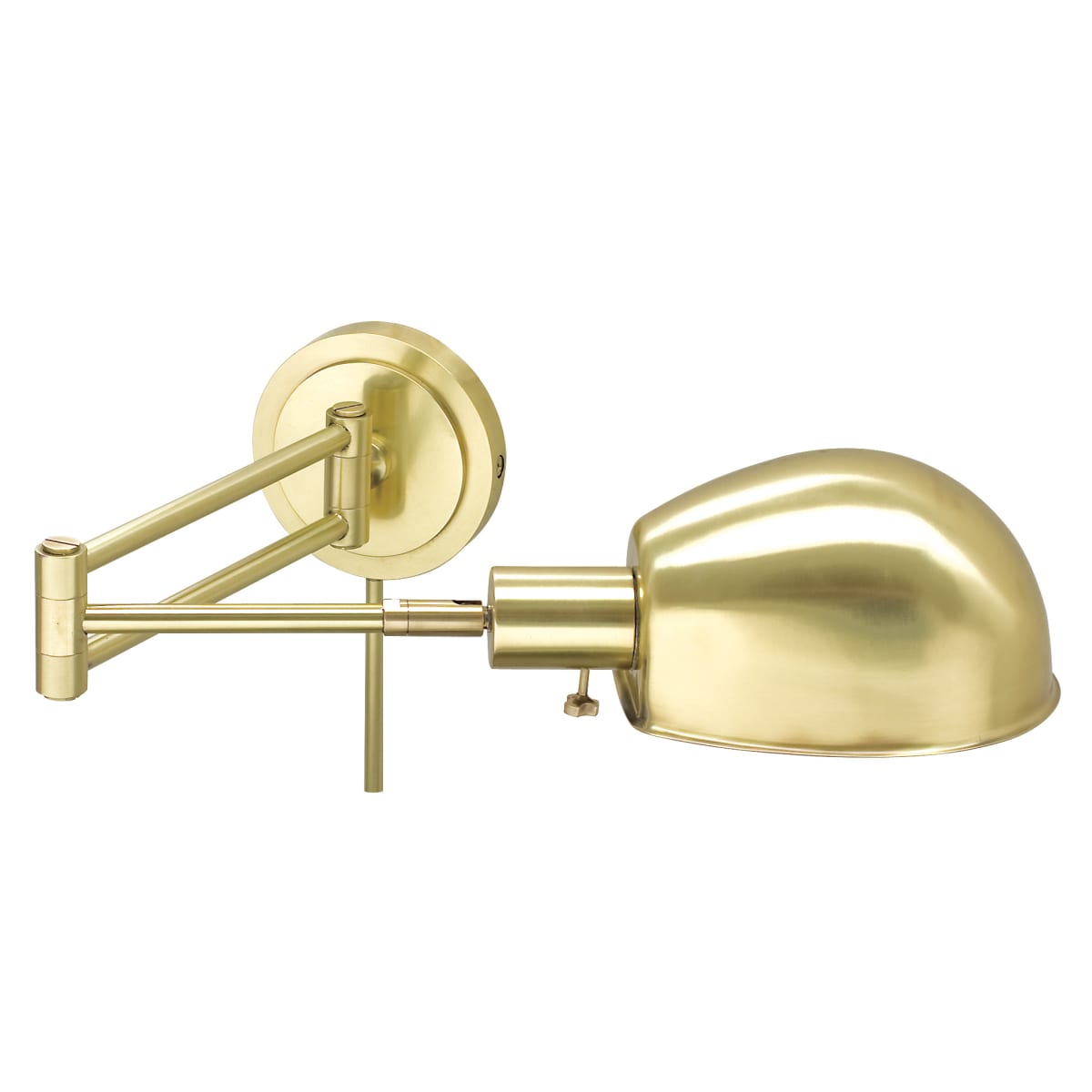 House of Troy AD425 AB Antique Brass Addison 1 Light Swing Arm