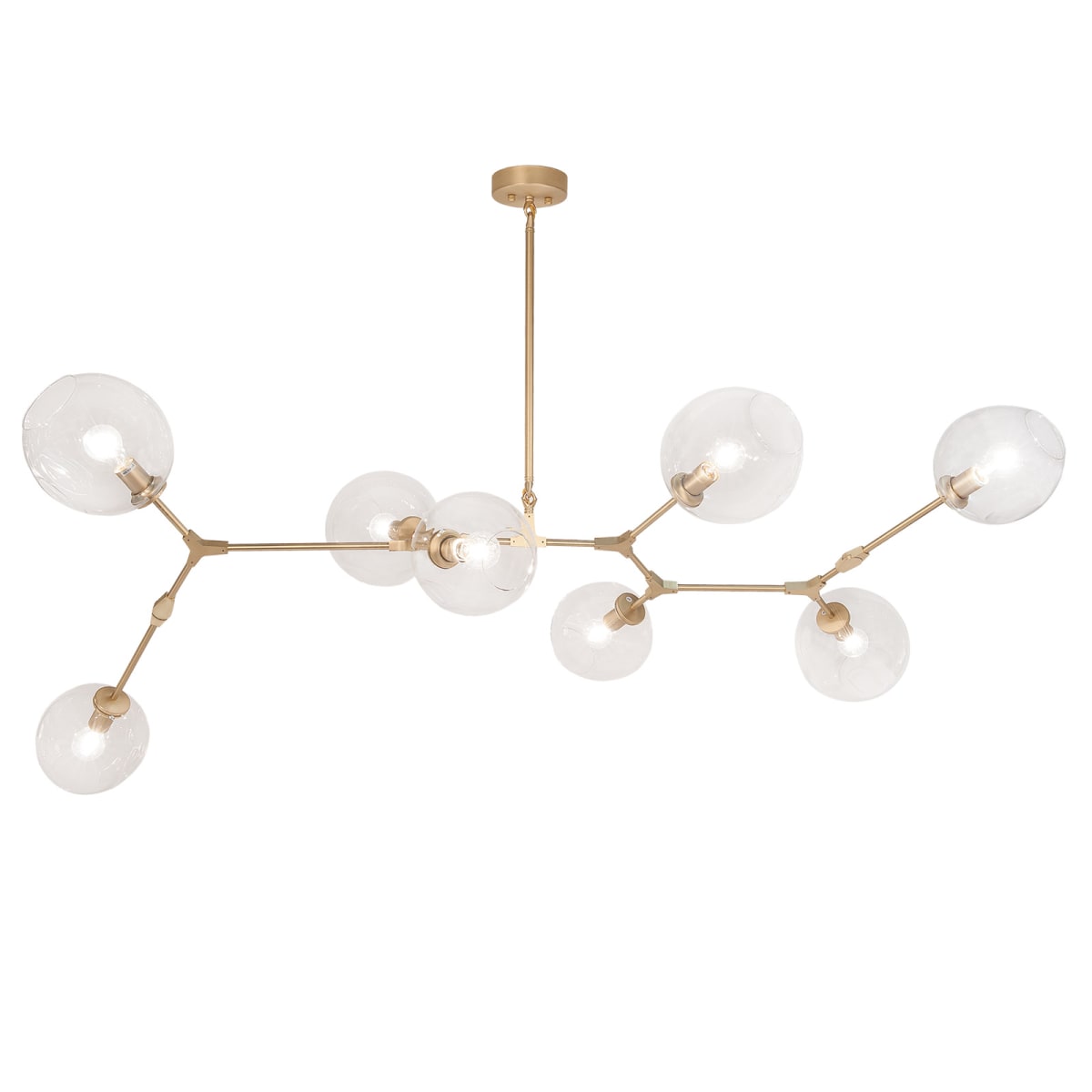 James Allan ACH13110BBS Brushed Brass Delancey 8 Light 82