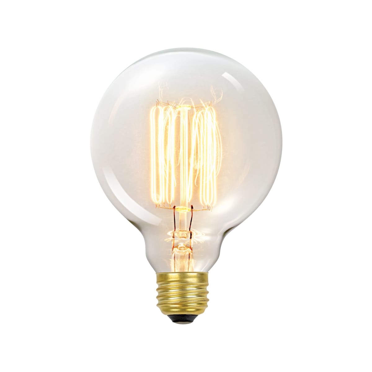 James Allan GBLB1458 Clear Single Vintage Edison 60W Soft White Dimmable  G30 Medium (E26) Incandescent Bulb - LightingDirect.com