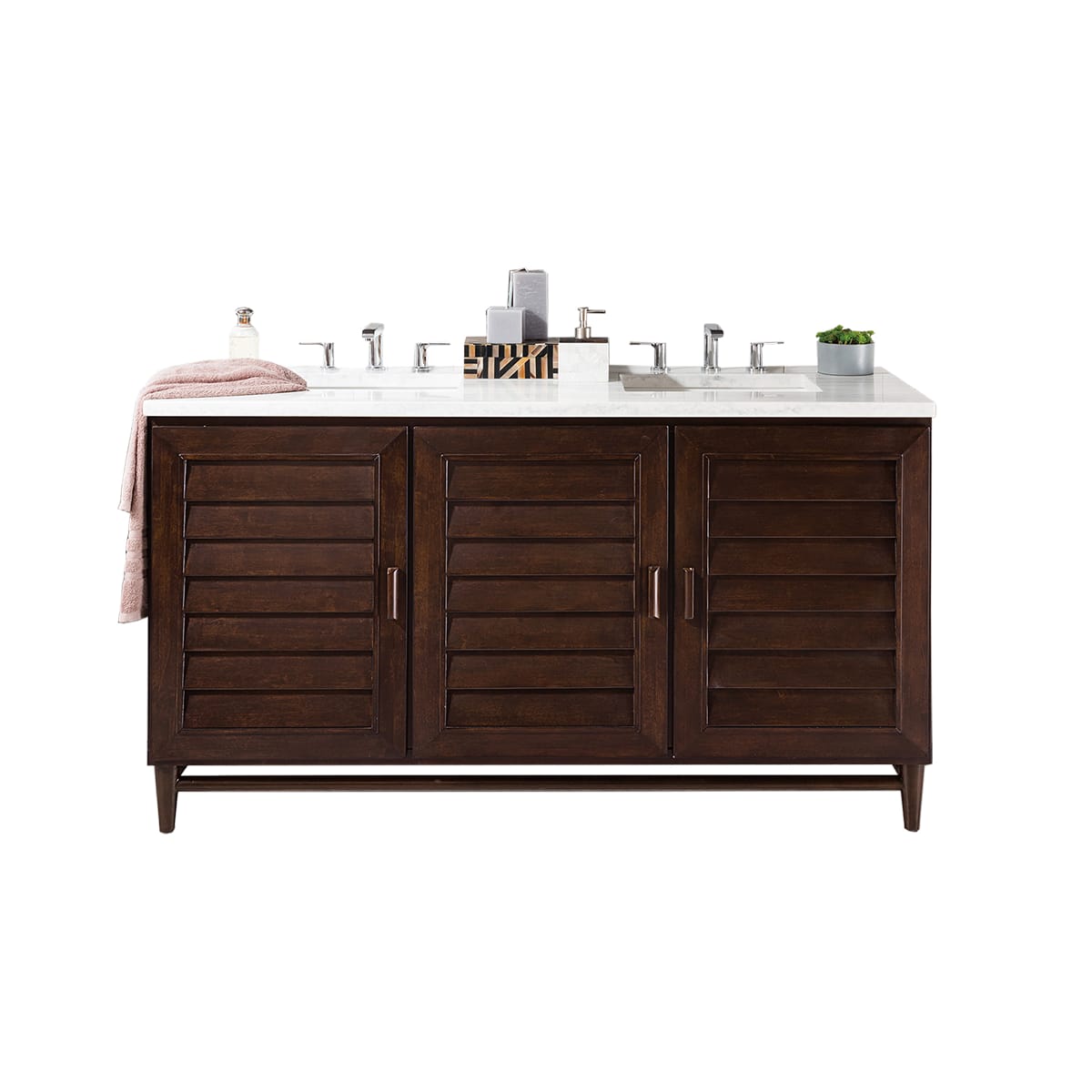James Martin Vanities 620 V60d Bnm 3oglb Burnished Mahogany
