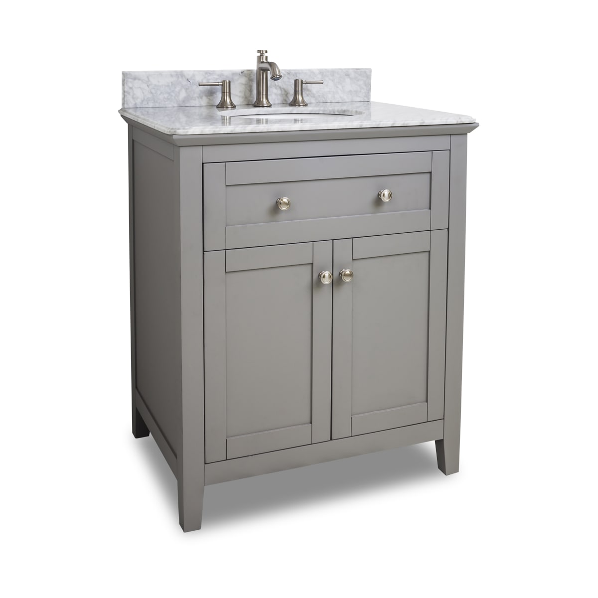 Jeffrey Alexander Van102 30 T Grey Chatham Shaker Collection 30 Inch Wide Bathroom Vanity Cabinet With Counter Top And Sink Faucet Not Included Faucet Com
