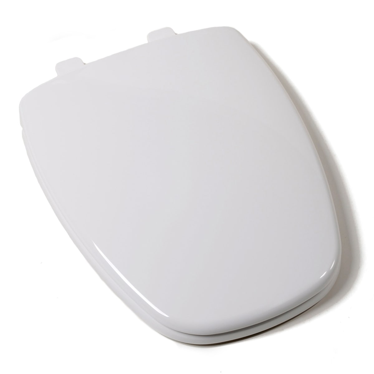 White Elongated Open Front with cover JONES STEPHENS C8033O00 Toilet Seat 