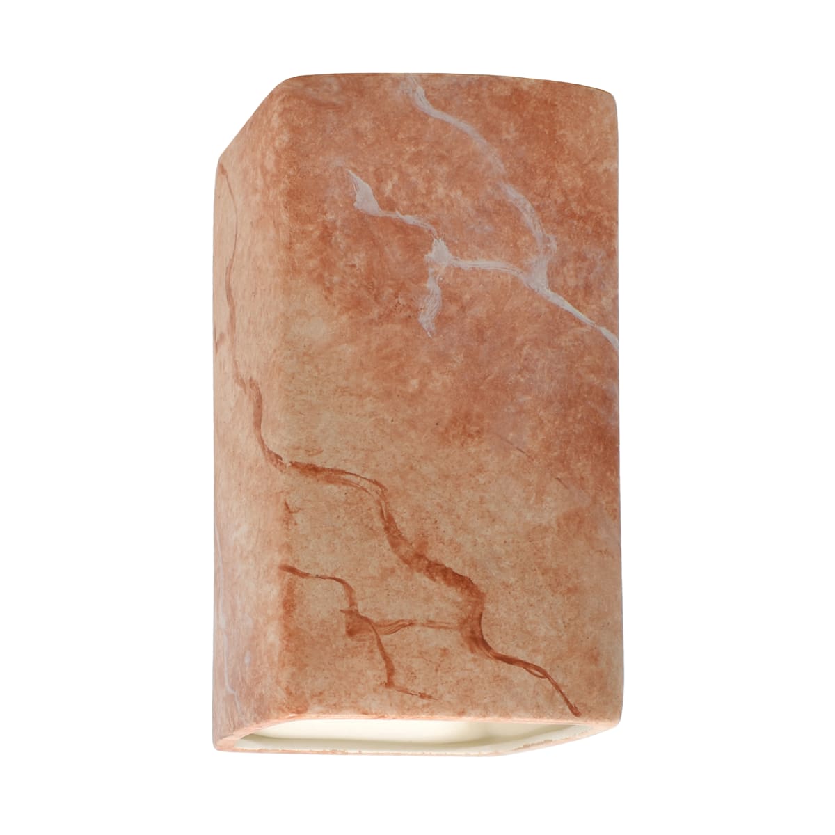 Justice Design Group CER-5910W-STOA Agate Marble Single Light 9.5" Small  ADA Rectangle Exterior Down Light Wall Sconce Rated for Wet Locations from  the Ceramic Collection - Faucet.com