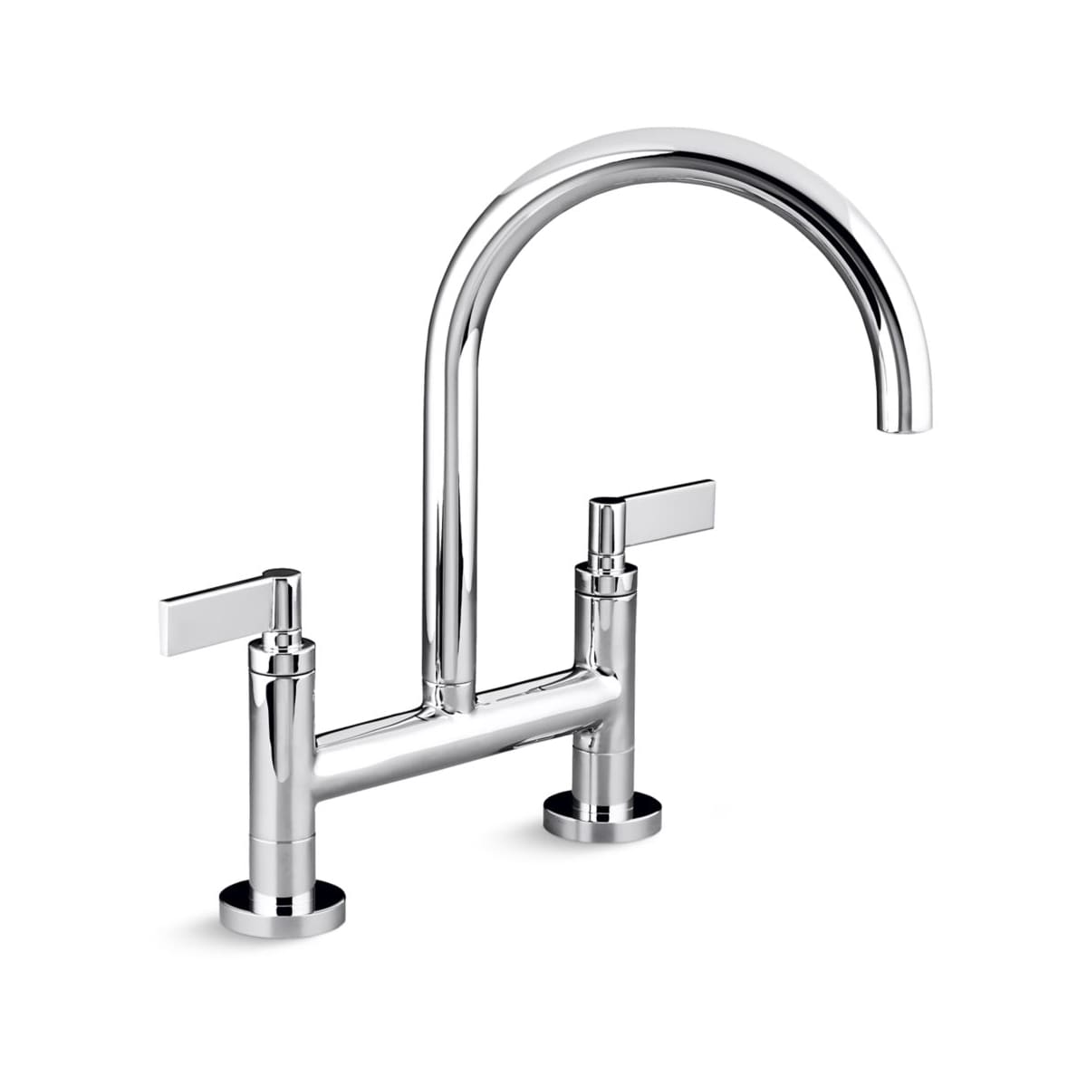 Kallista P25202 Lv Ag Brushed Nickel One Bridge Kitchen Faucet