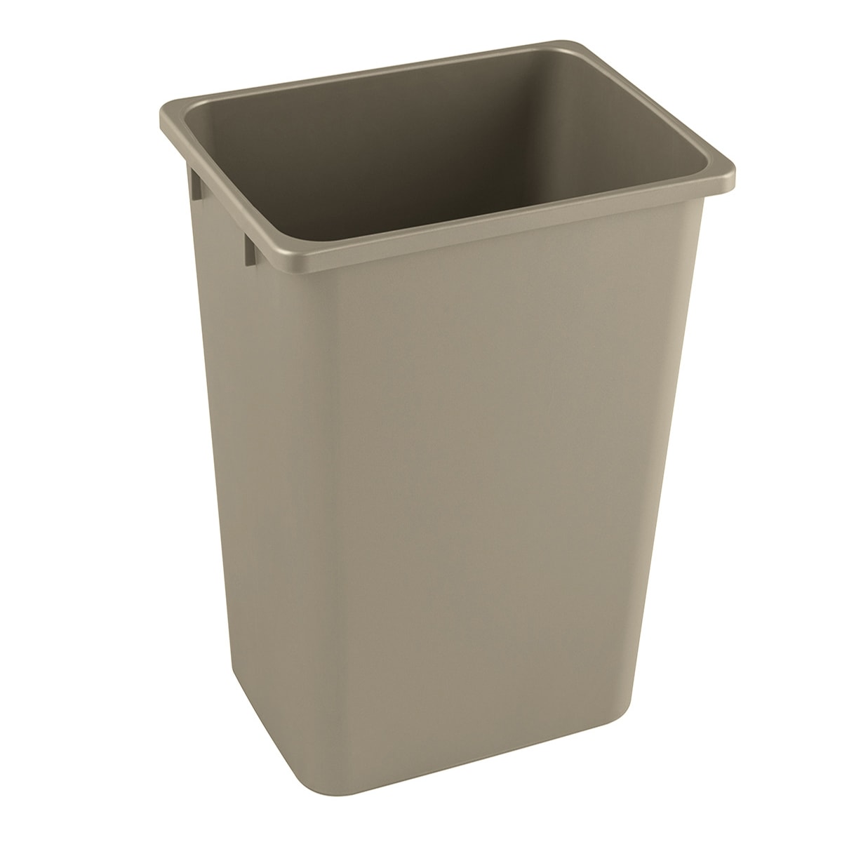 Hardware Resources CAN-35GRY Plastic Waste Container Gray 