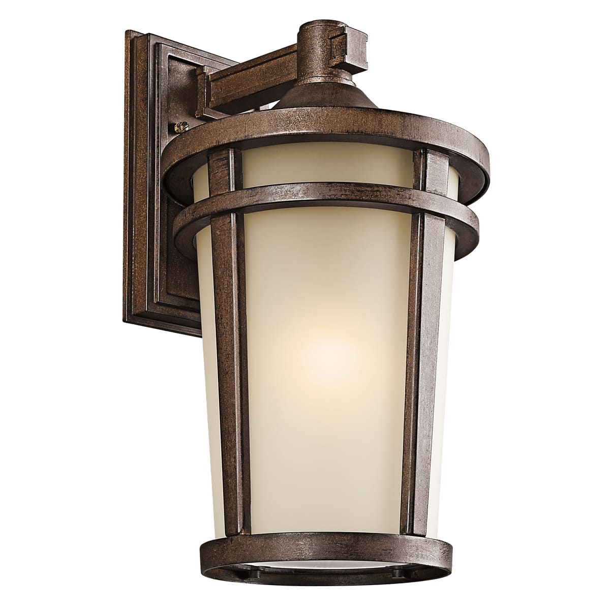 49073BST Brown Stone Atwood Collection 1 Light 18" Outdoor Wall Light LightingDirect.com