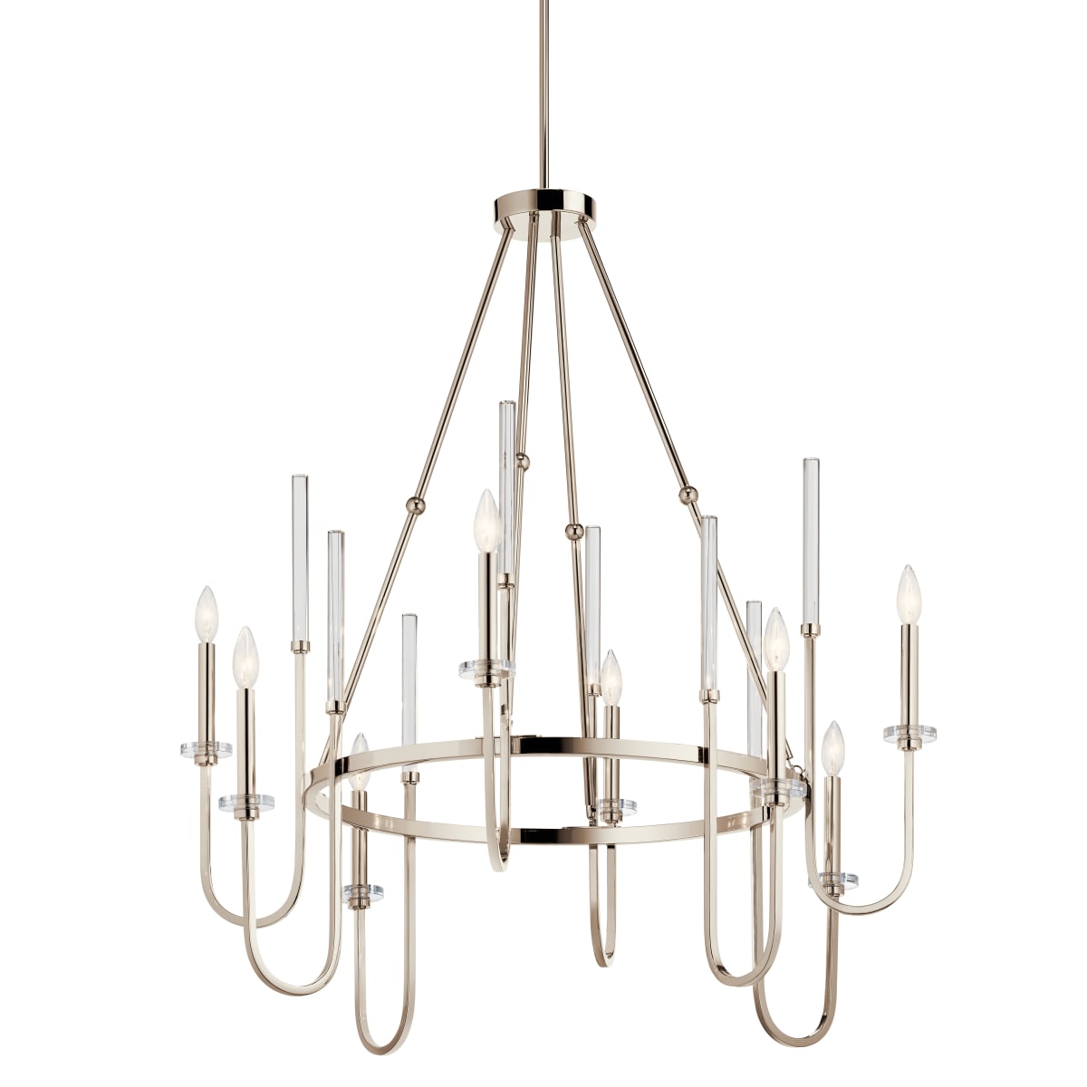 Kichler 52210PN Polished Nickel Kadas 8 Light 36