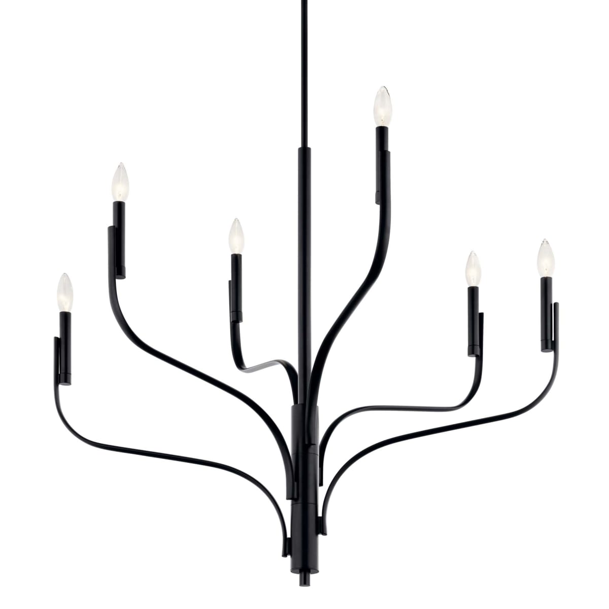ライト・ランタン djadjariensis Kichler 52673BK Black Livadia 6 Light 37
