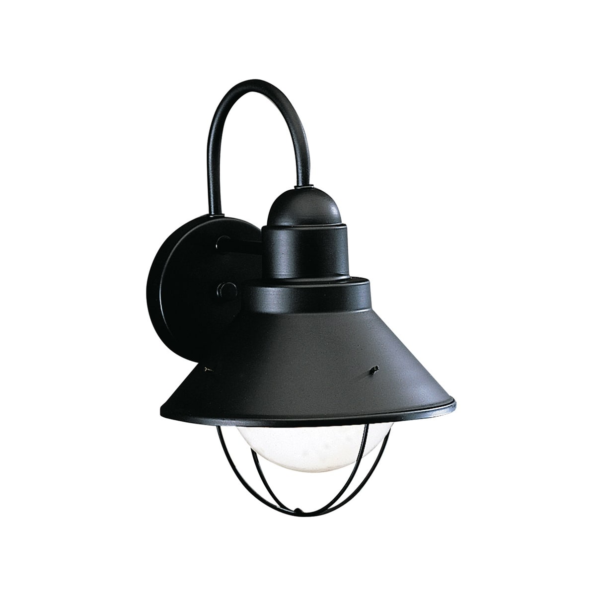 Kichler 9022bk Black Seaside Single Light 12 Tall Outdoor Wall Kichler 9022bk Black Seaside Single