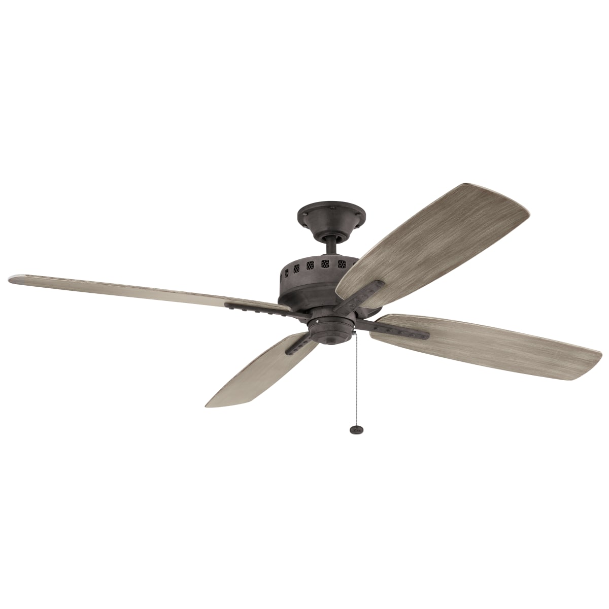 Kichler 310165wzc Weathered Zinc Eads 65 Indoor Outdoor Ceiling Kichler 310165wzc