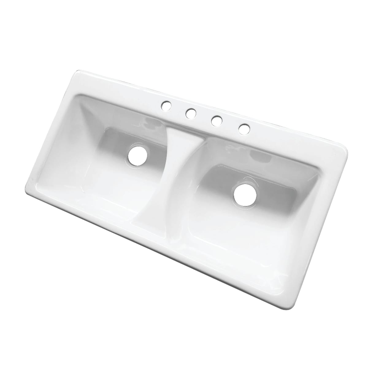 Kingston Brass GCKTD432211 White Towne 43