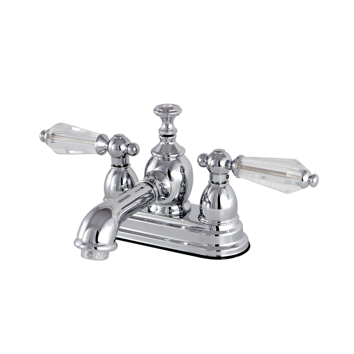 Kingston Brass Ks7001wll Chrome Wilshire Centerset Bathroom Faucet Includes Metal Pop Up Drain Assembly Faucet Com
