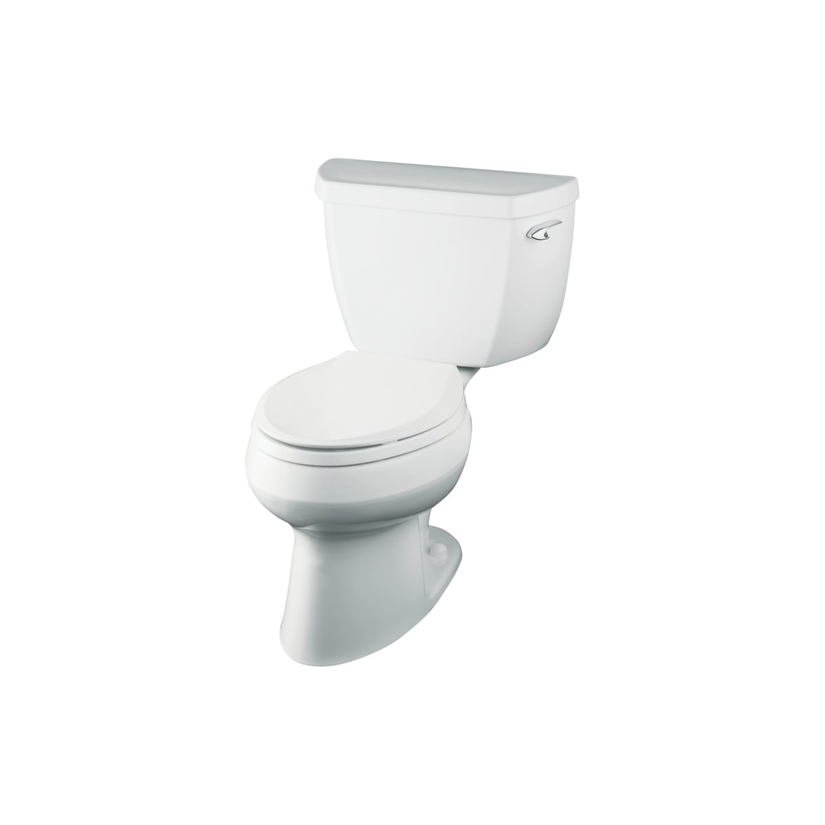 Kohler K 3531 Ra 0 White Wellworth Pressure Lite Elongated 1 1 Gpf Toilet With Right Hand Trip Lever Less Seat Faucet Com
