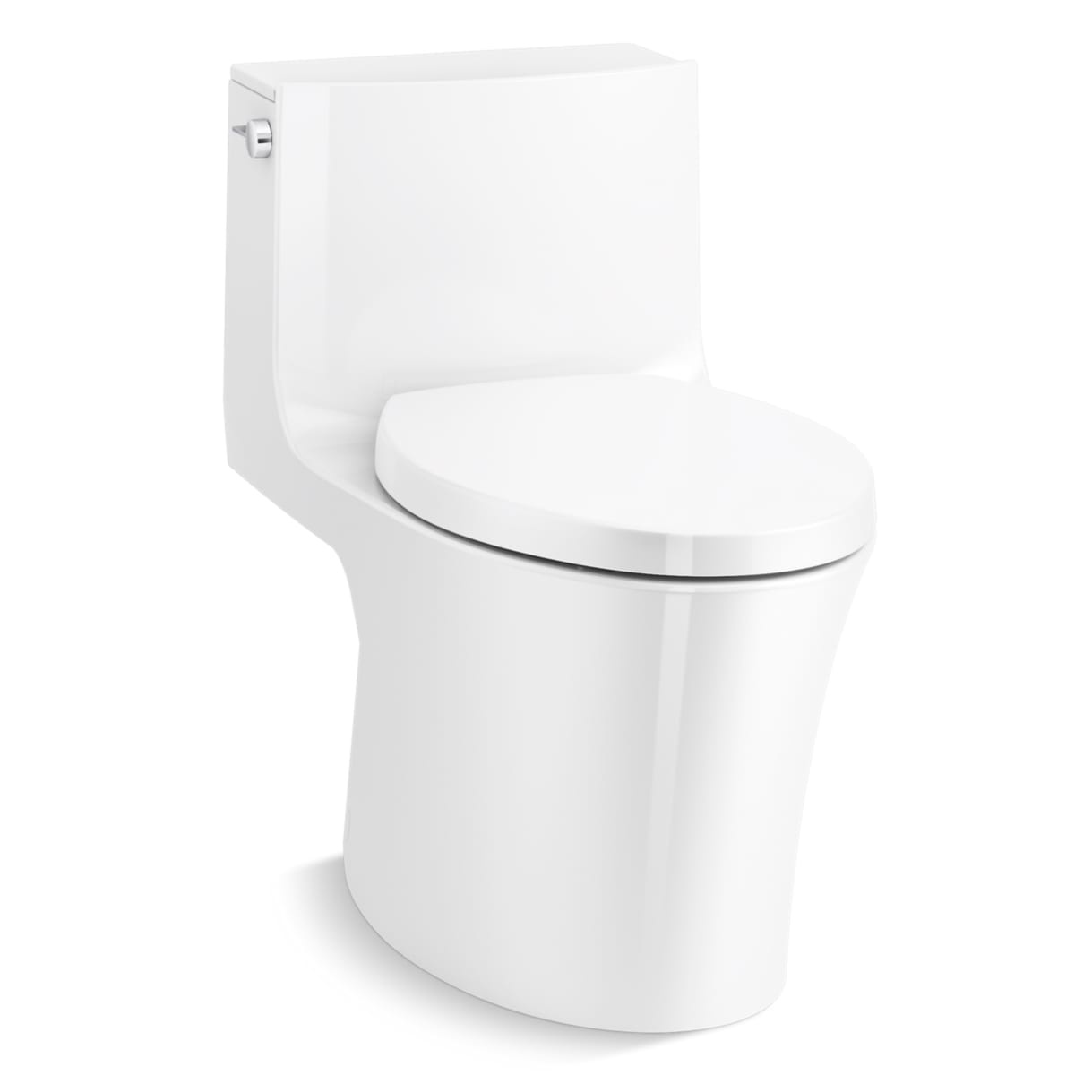 Kohler K 1381 0 White Veil One Piece, One Piece Round Toilet Dual Flush