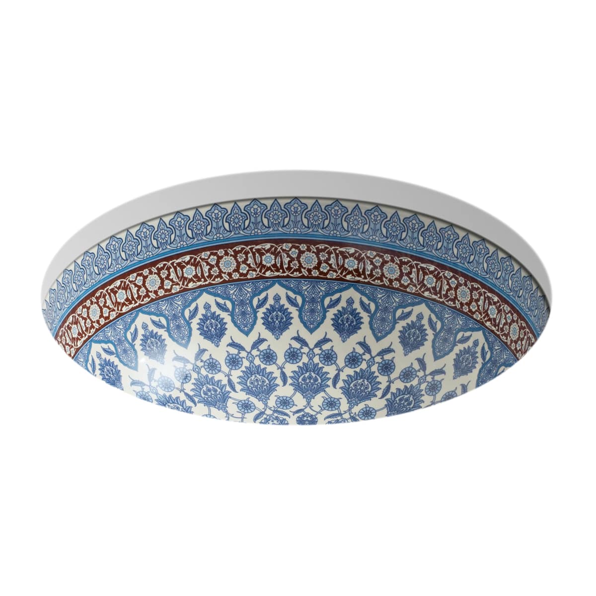 Kohler K-14046-BU-96 Biscuit Artist Editions Marrakesh Design on Camber  6-7/8