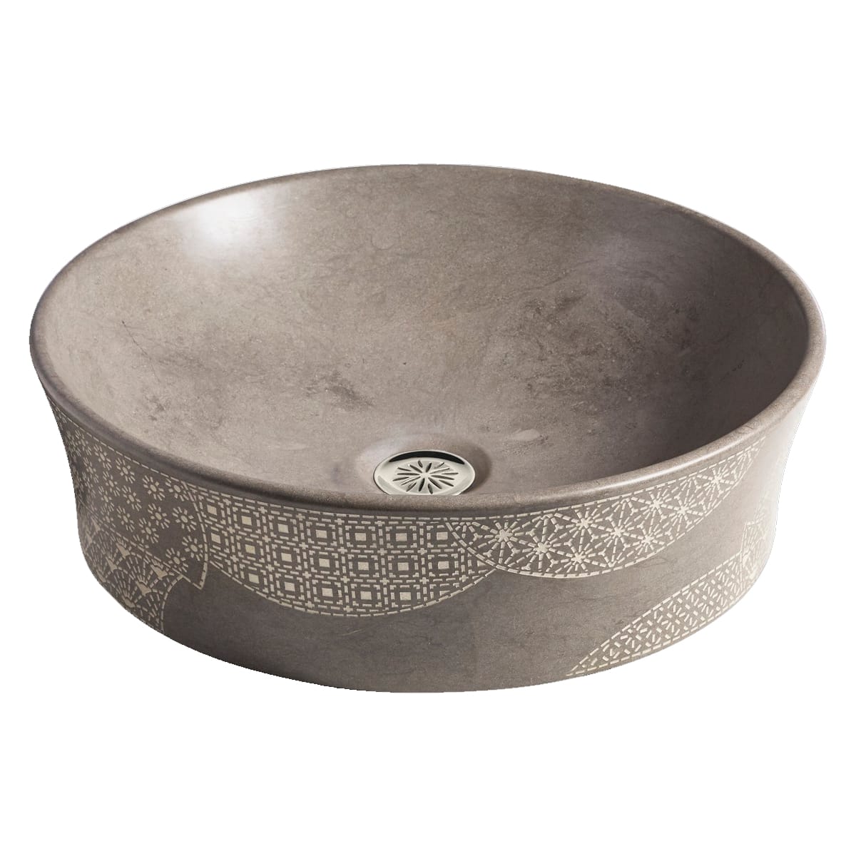 【最安値挑戦】 Kohler K-8324-CS7 Grey Foussana Kensho Round Vessel Bathroom スマートフォン本体