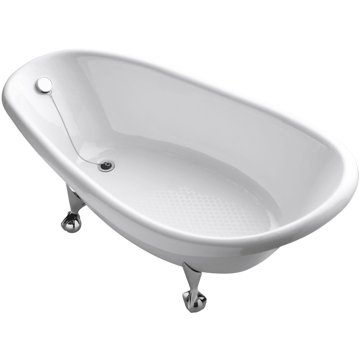 Cast Iron Clawfoot Soaking Bath Tub, Kohler Clawfoot Bathtubs