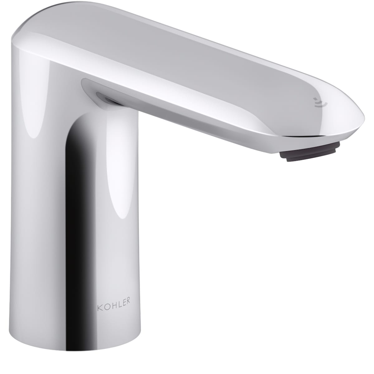 Kohler K 104k36 Sana Cp Polished Chrome Kumin 0 5 Gpm Single Hole Touchless Bathroom Faucet With Grid Drain And Kinesis Sensor Dc Powered Faucetdirect Com