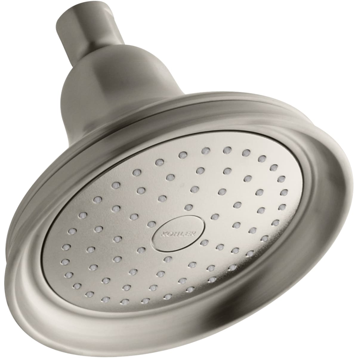 Kohler K-10590-AK-BN Vibrant Brushed Nickel Bancroft 2.5 GPM Single  Function Shower Head with Katalyst Air-induction Technology 