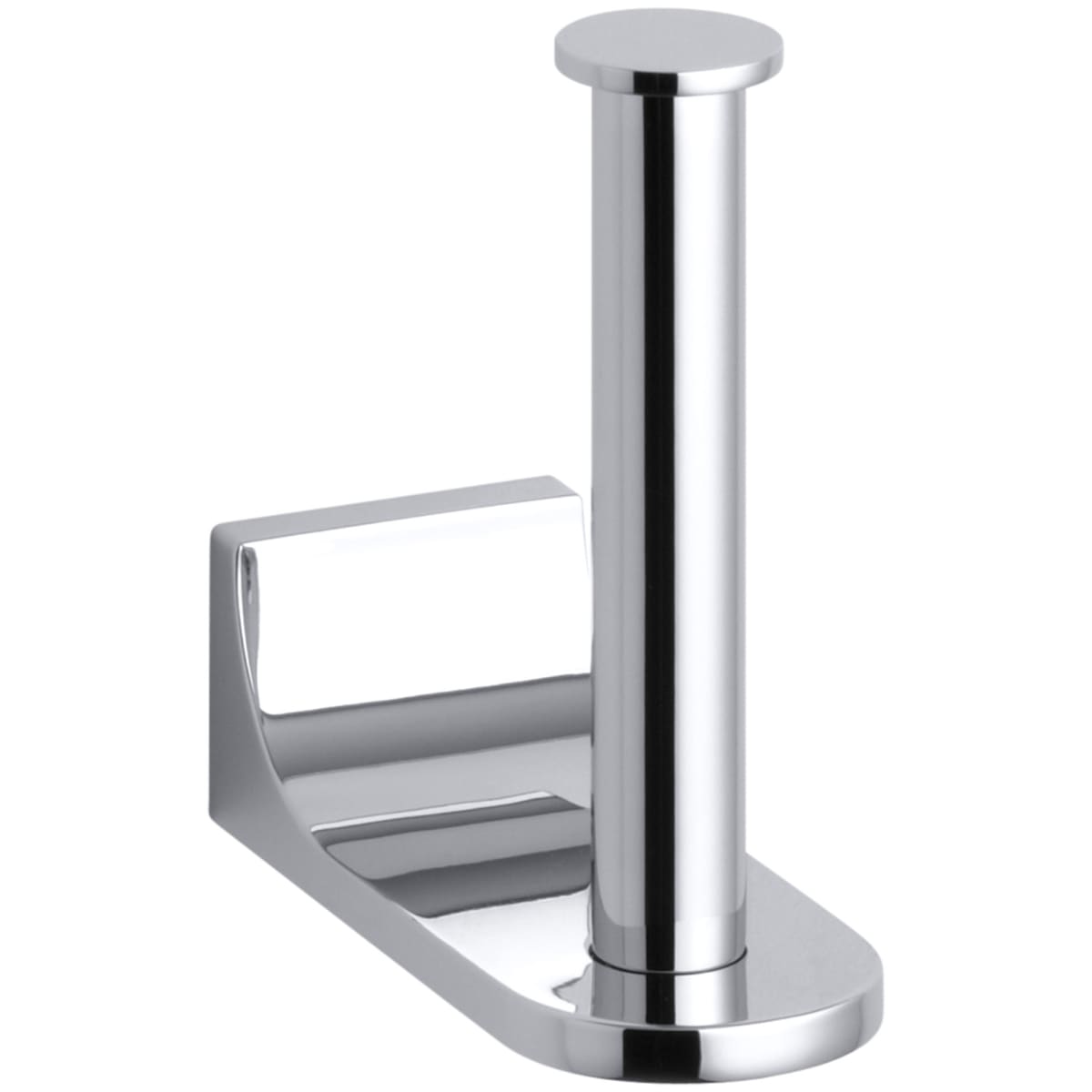 KOHLER Loure Vertical Single Post Toilet Paper Holder in Polished Chrome
