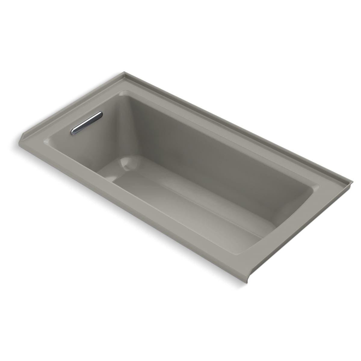 Kohler K 1947 Vblw K4 Cashmere Archer 60 Drop In Soaking Tub With Left Drain Bask And Vibracoustic Faucet Com