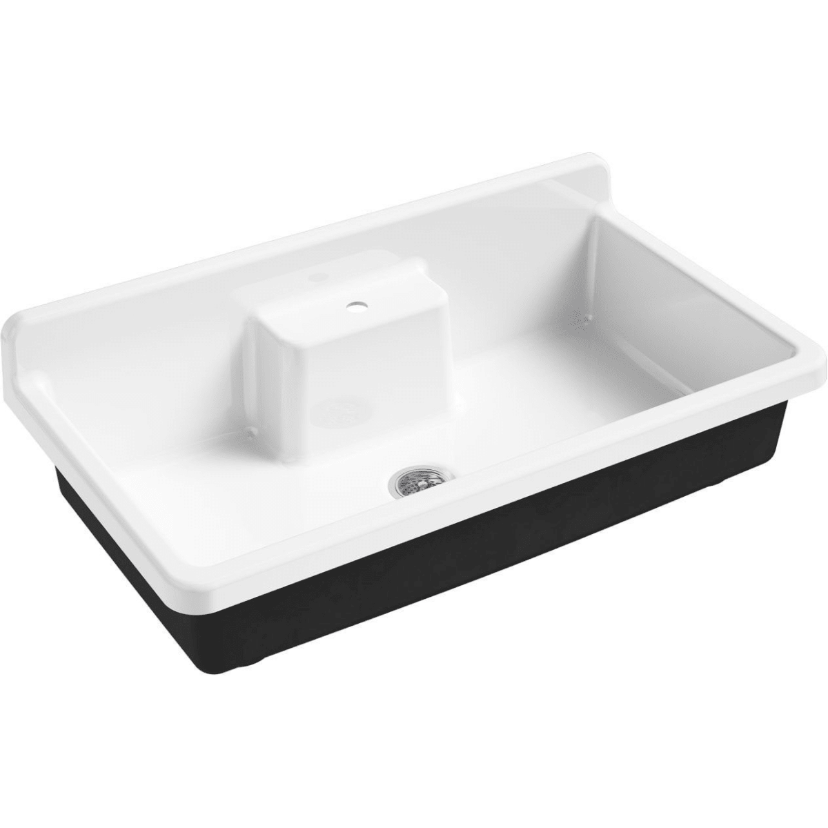 Kohler K 21103 1hp5 0 White Farmstead 45 Drop In Or Wall Mounted