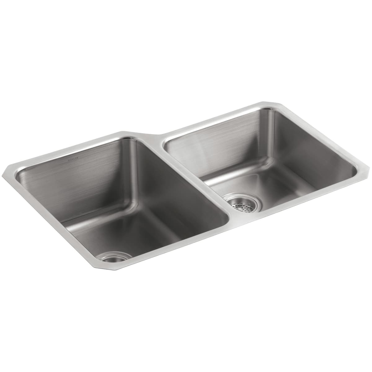 Kohler K 3177 Na Stainless Steel Undertone 32 Double Basin Under Kohler K 3177 Undertone Fixture