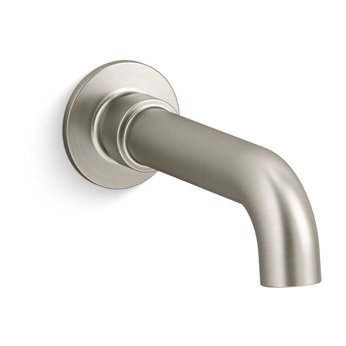 KOHLER Parallel Wall Mount Diverter Bathtub Spout In Vibrant Brushed Nickel 23510 Bn
