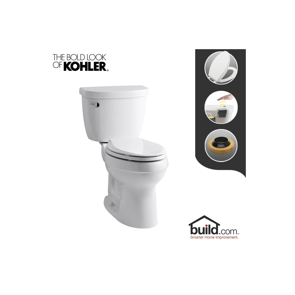 on all orders free shipping White KOHLER K3888RA0 Cimarron Comfort