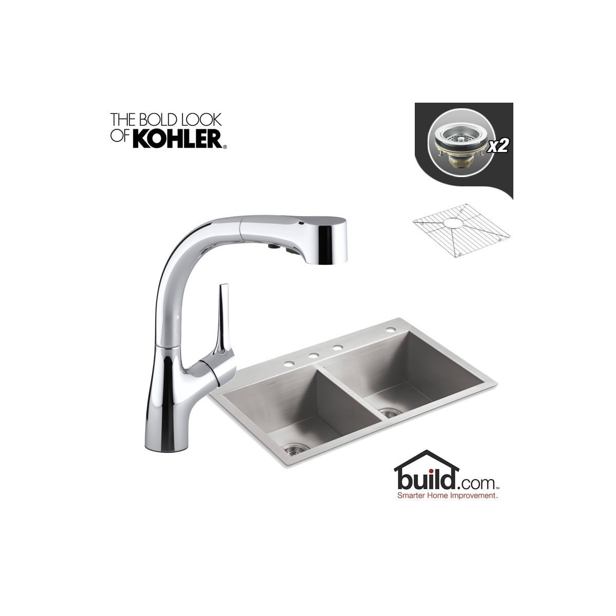Kohler K 3820 4 K 13963 Vs Vibrant Stainless Faucet Vault Kitchen