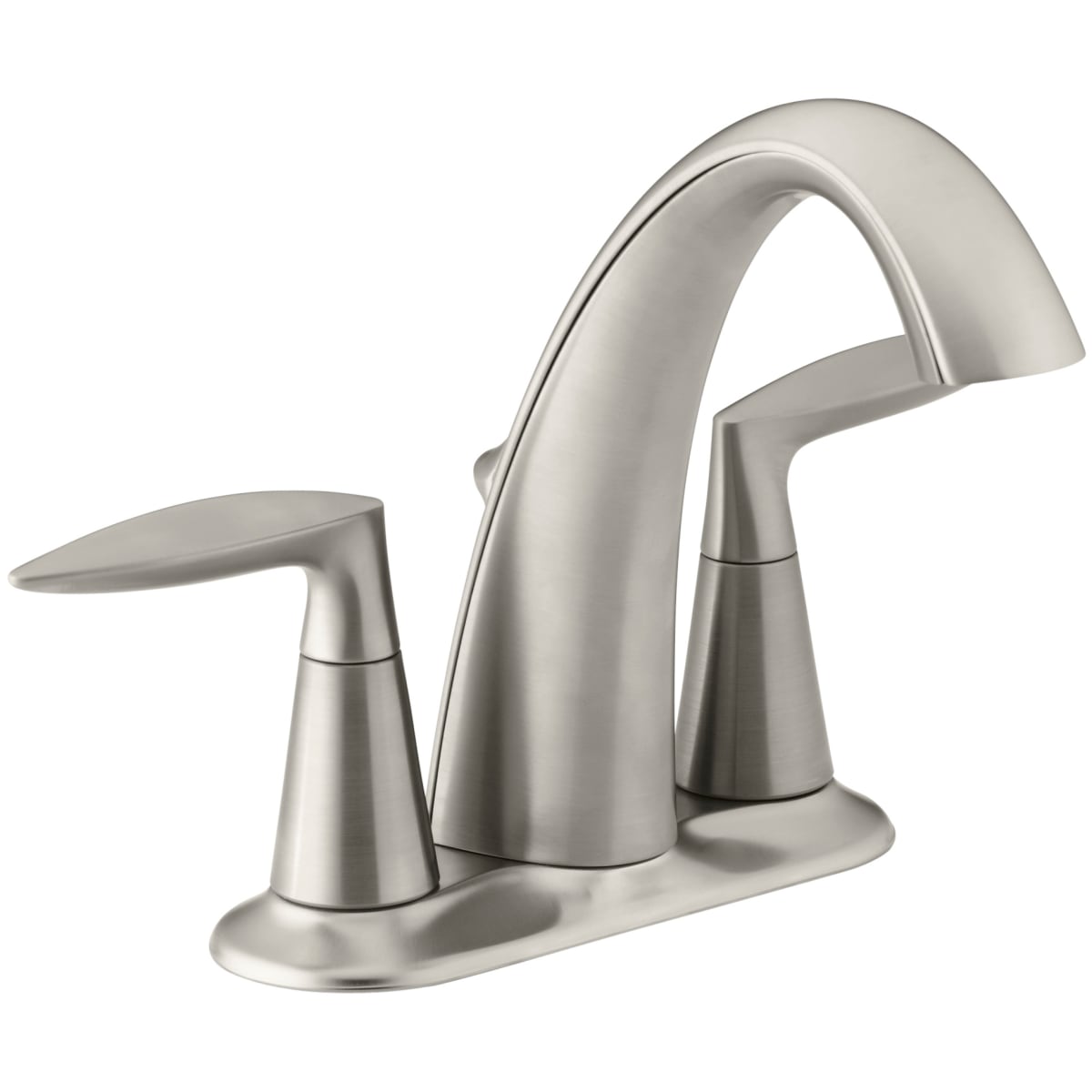 Kohler K-45100-4-BN Vibrant Brushed Nickel Alteo Centerset Bathroom Faucet  Free Metal Pop-Up Drain Assembly with purchase