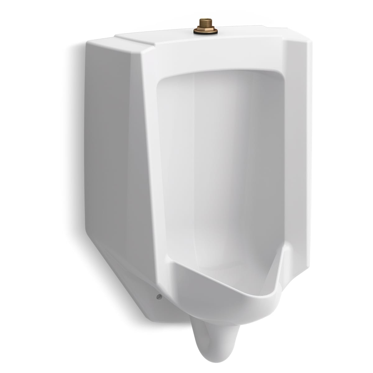 Kohler K 4991 Et 0 White Bardon 125 Gpf Wall Mounted Urinal With Top Spud Faucet Com