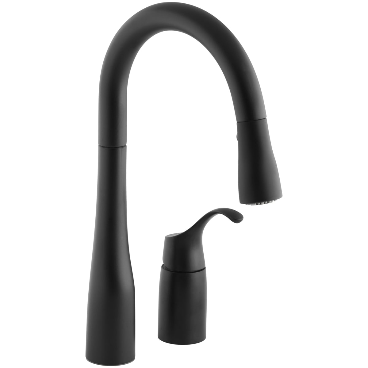 Kohler K 649 Bl Matte Black Simplice Pullout Spray Kitchen Bar