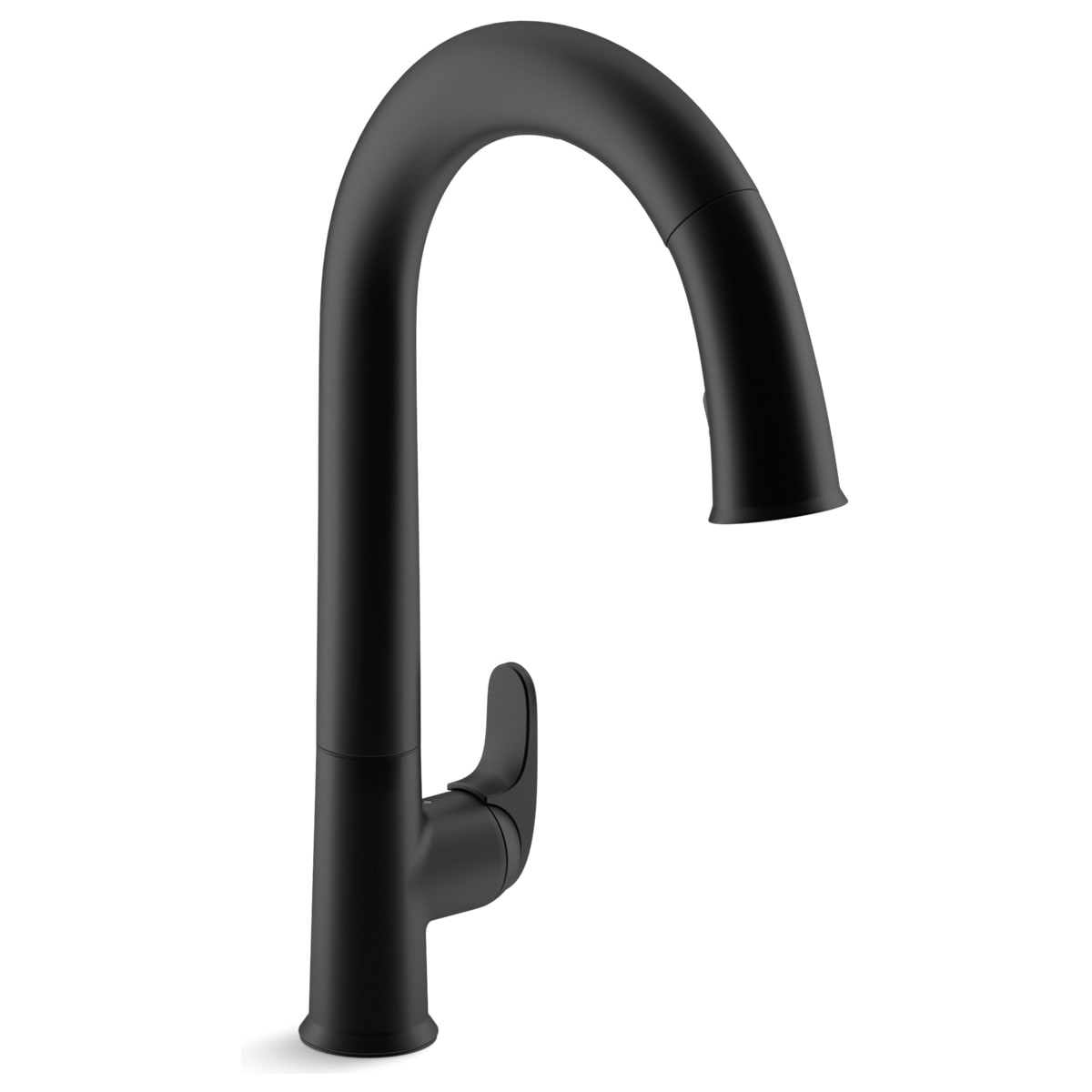 Kohler K-72218-WB-BL Matte Black Sensate Pull Down Kitchen ...