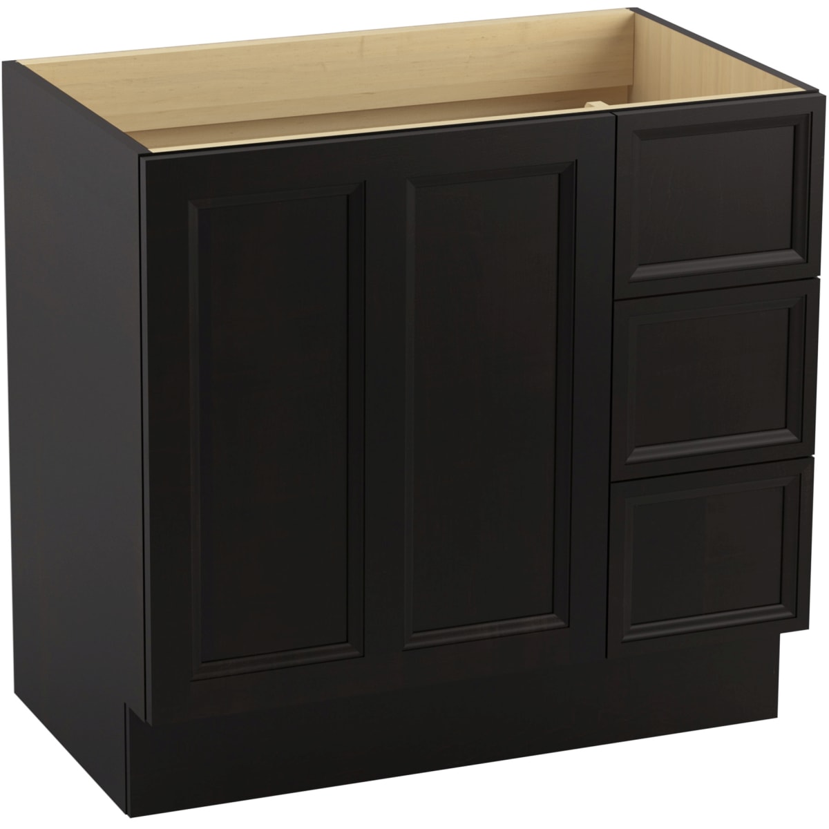 Kohler K 99520 Tkr 1wu Batiste Black Damask 36 Vanity Cabinet