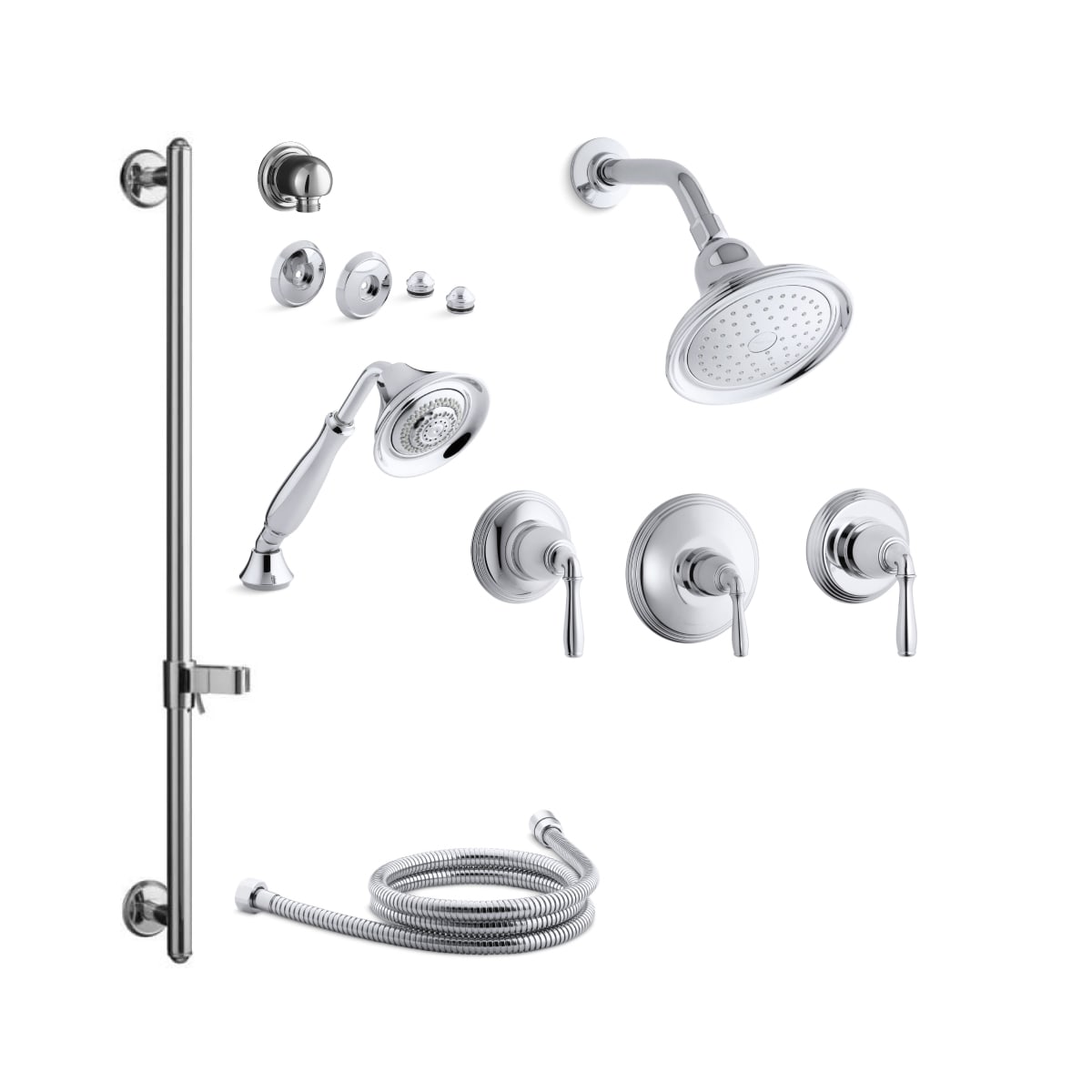 Kohler K Devonshire Ms11s 4 Cp Polished Chrome Devonshire