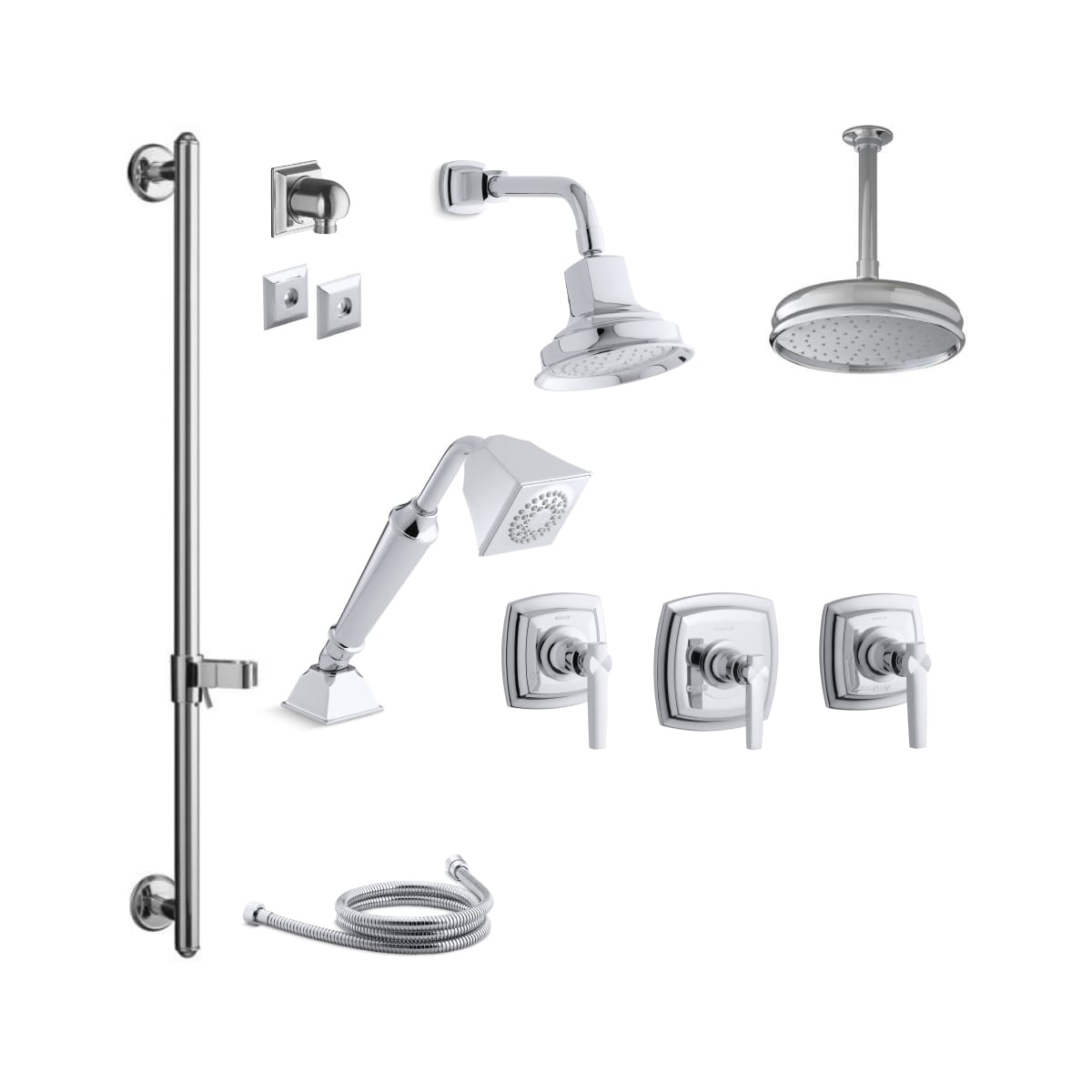 Kohler K Margaux Ms17s 4 Cp Polished Chrome Thermostatic Kohler K Margaux Ms17s 4 Faucet