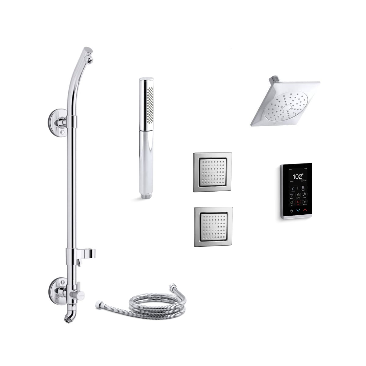Kohler K Stance Dtv15hr E Cp Polished Chrome Stance Dtv Hydrorail