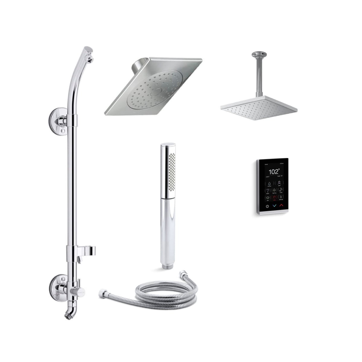 Kohler K Stance Dtv17hr Cp Polished Chrome Stance Dtv Hydrorail